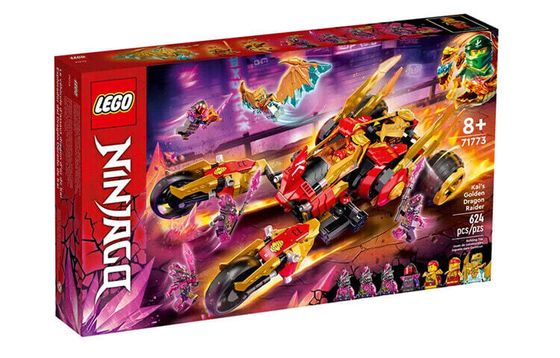 LEGO Phantom Ninja Collection Kai&#39;s Gold Shenron Assault Vehicle Building Blocks 0-300 71773