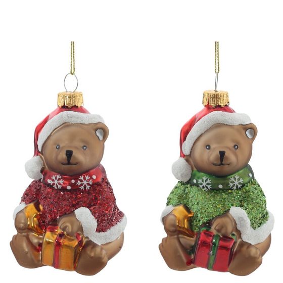 Украшение новогоднее &quot;Медвежонок&quot;, L6,5 W7 H11 см, 2в.