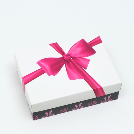 !Подарочная коробка 2 штуки&quot;Бантики&quot;, 16,5 х 12,5 х 5,2 см