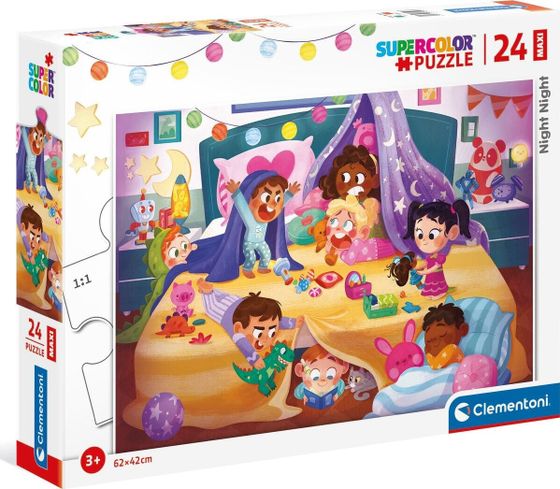 Clementoni Puzzle 24 Maxi Super Color Night Night