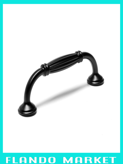 !09 Комплект из 5-ти штук - Ручка-скоба PC181, м/о 96 мм, цвет черный