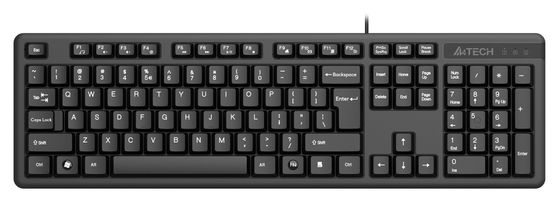 Клавиатура A4Tech KK-3 проводная черный
