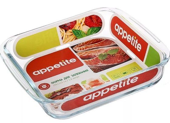 Форма для запекания PL3 24.9х22х5.3см/1.8л прозрачный