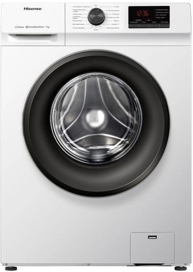 Стиральная машина Hisense WFVB7012M белый 7кг 1200об/мин с паром