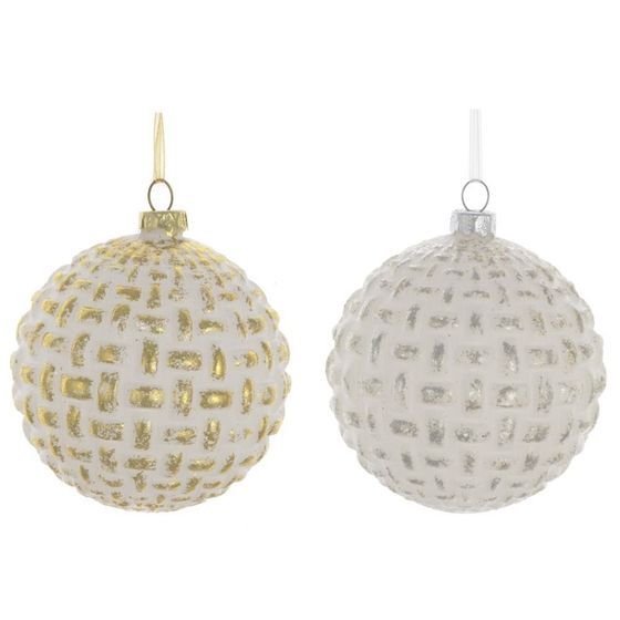 Украшение новогоднее Шар &quot;Винтаж&quot;, D 8 см, L8 W8 H8 см, 2в.