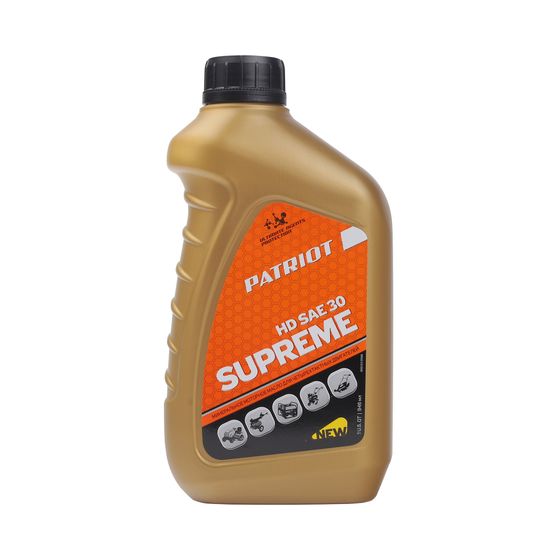 Масло 4-х тактное минеральное Patriot Supreme HD SAE 30 0.95л (850030598)