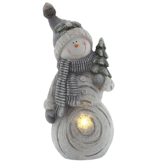 Фигурка декоративная &quot;Снеговик&quot; с подсветкой  (АААх3, н/п), L24 W15 H53 см, 2в.
