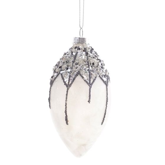 Украшение новогоднее &quot;Шар/Сосулька&quot;, L6 W6 H13 см, 2в.