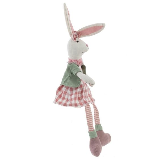 Игрушка набивная &quot;Заяц/Зайка&quot;, L13 W12 H62/28 см, 2в.