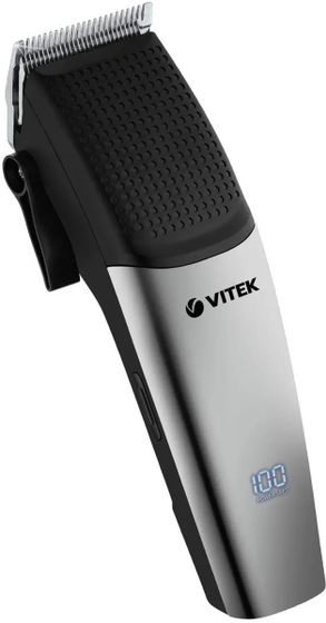 Машинка для стрижки Vitek VT-1360 аккум./сеть (насадок 1шт) серебристый/черный