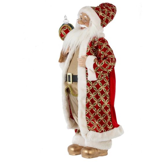 Дед Мороз ( муз , движ), L40 W25 H65 см