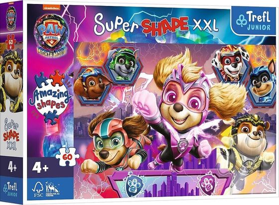 Trefl Puzzle 60 elementów XXL Super Shape Psi Patrol