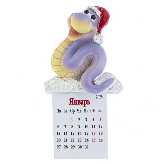 Магнит с календарем &quot;Змея&quot;, L6 W3 H11,5 см, 4в.