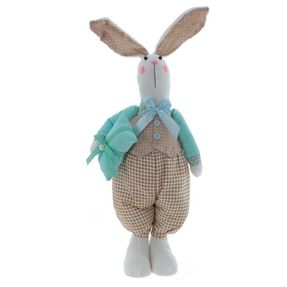 Игрушка набивная &quot;Заяц/Зайка&quot;, L17 W12 H59/46 см, 2в.