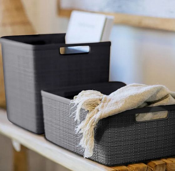 Корзина JUTE M 12л темно-серый