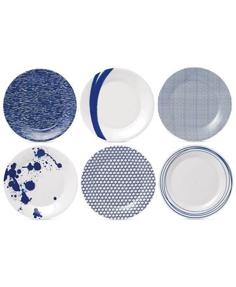 Pacific Accent Plates, Set of 6