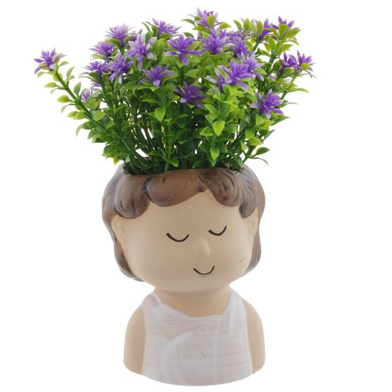 Цветочная композиция, L12 W12 H17,5 см, 4в.