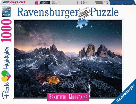 Ravensburger Puzzle 1000 element?w Tre Crime, Dolomity