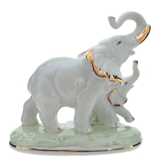 Фигурка декоративная &quot;Слоны&quot;, Д12,5 Ш7 В12 см