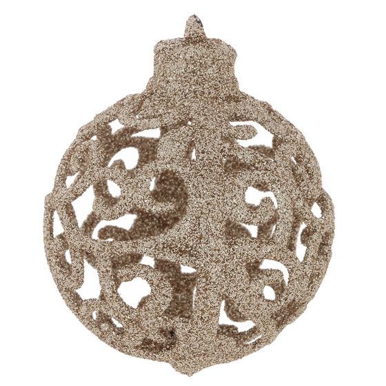 Набор из 6шт Украшение новогоднее &quot;Шар&quot;, D 6 см, L6 W6 H7 см