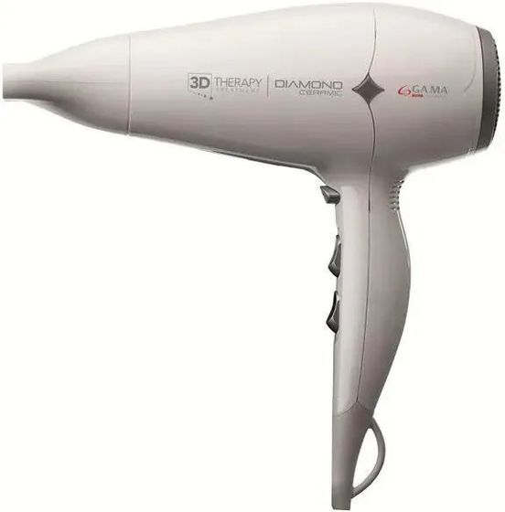 Фен GA.MA DIAMOND CERAMIC ION 3D THERAPY 2300Вт белый/серебристый (GH0302)