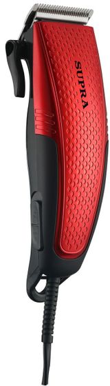 Машинка для стрижки Supra HCS-775 сеть (насадок 4шт) красный