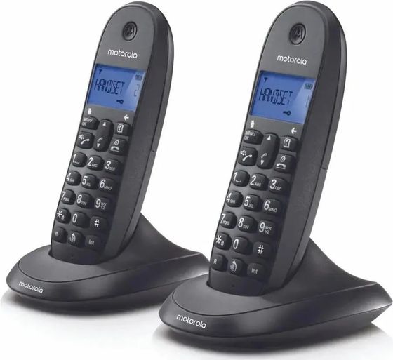 Р/Телефон Dect Motorola C1002LB+ черный (труб. в компл.:2шт)