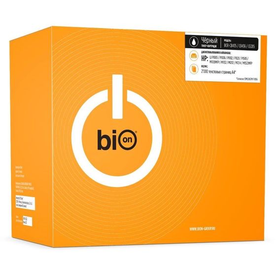 Картридж лазерный Bion CB435/CB436/CE285A для HP Pro 1102/1104/1106/1107/1108/1109/1102W/1104W/1106W/1107W/1108W/1109W/M1132/M1212NF/M1212MFP/1214NF/1