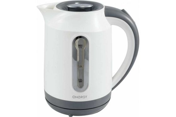 Чайник электрический Energy E-210 1,7л 2200Вт белый/серый