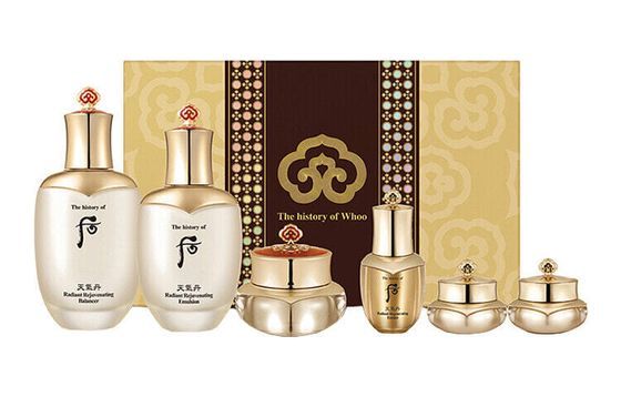 The History Of Whoo TQDan Floral Radiance Tightening Skincare Sets Tightening Moisturizing And Hydrating Six-Piece Set