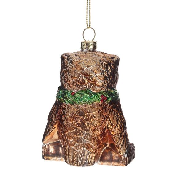 Украшение новогоднее &quot;Сова&quot;, L7 W5 H10,5 см, 2в.