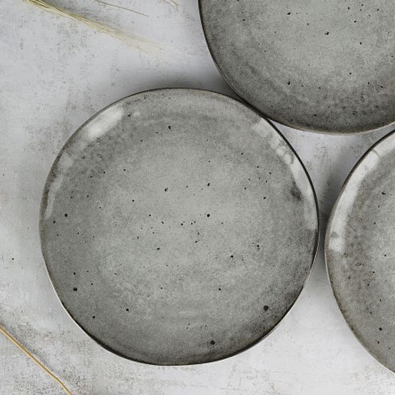 Тарелка десертная STONE серый 20см