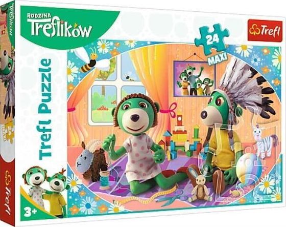 Trefl Puzzle 24-Maxi Давайте веселиться вместе! Семья Трефлик
