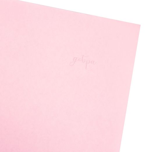 !09 Бумага крафт (набор 5 листов) цветная двусторонняя пантон «Розовый персик» 50 х 70 см.