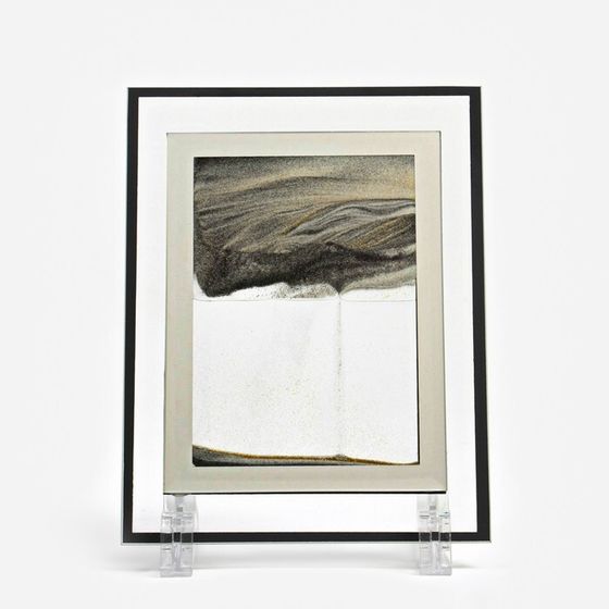 Песочные часы-картина «Аспро», 18×13 см, антистресс, песок чёрный