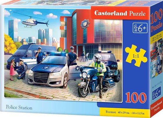 Castorland Puzzle 100 Police Station CASTOR