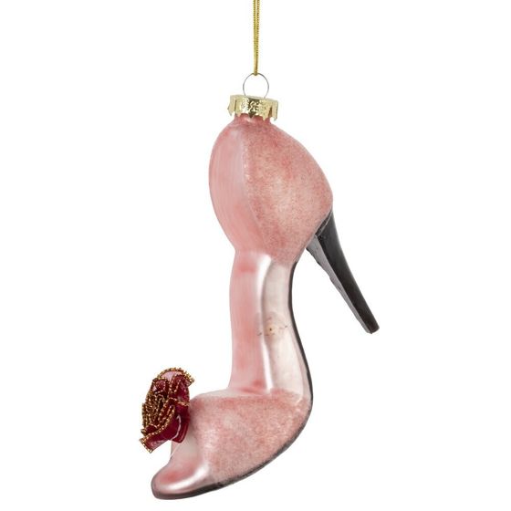 Украшение новогоднее "Туфелька", L9,5 W3,5 H9,5 см, 2в.