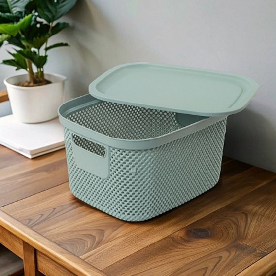 Корзинка NICKEL зелёная 6л 21.7×26.7×15.2см