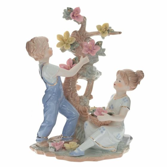 Фигурка декоративная &quot;Дети&quot;, Д19,5 Ш14 В23,5 см