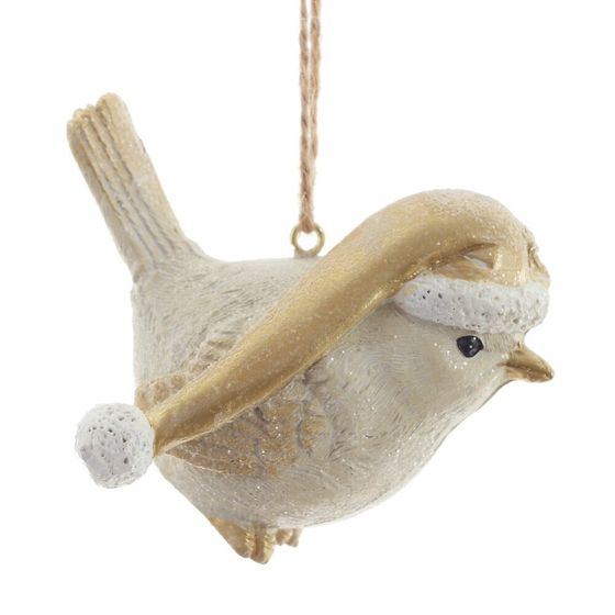 Фигурка декоративная подвесная &quot;Птичка&quot;,   L6,5 W3,5 H6 см, 2в.