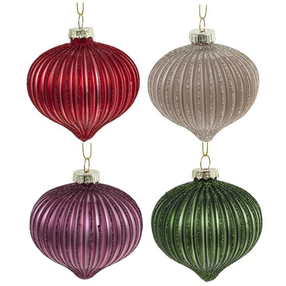 Набор из 12шт Украшение новогоднее "Шар", D 8 см, L35 W25 H8,5 см