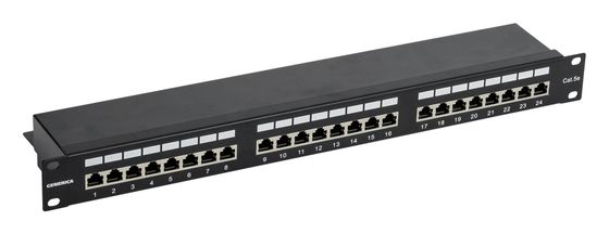Патч-панель ITK Generica PP24-1UC5EF-K05-G 19&quot; 1U 24xRJ45 кат.6 FTP