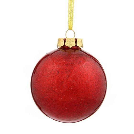 Набор из 12шт, Украшение новогоднее Шар "Счастливый день", D8 см, L35 W27 H8 см