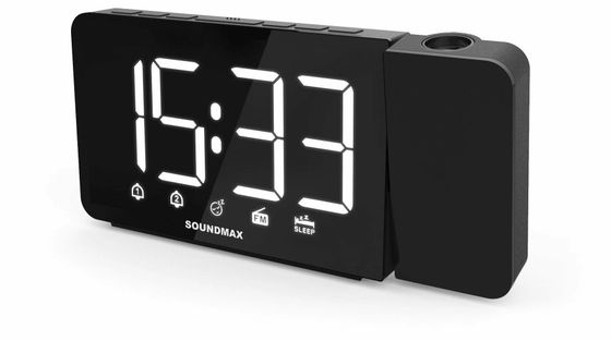 Радиобудильник Soundmax SM-1533 черный/белый