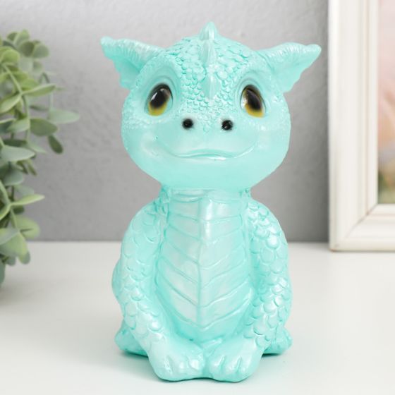 !Фигурка "Дракоша" 17,5х11,5х12,5 см, бирюзовый
