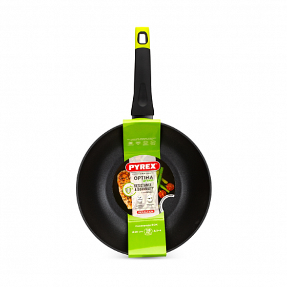 Сковорода вок OPTIMA GREEN 28см индукция