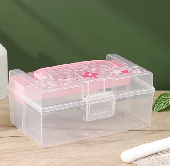 Контейнер АПТЕЧКА ДОРОЖНАЯ 0.8л с вкладышем 170х108х78