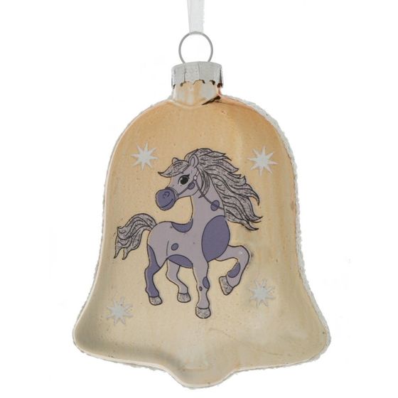 Украшение новогоднее &quot;Колокольчик с лошадкой&quot;, L8 W2,5 H11 см