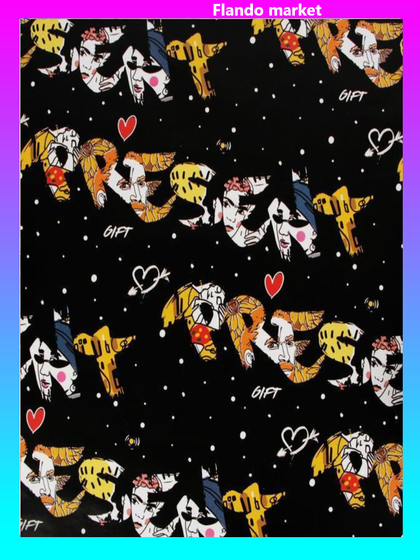 !09 Бумага упаковочная 2 листа глянцевая Present, 70 × 100 см/