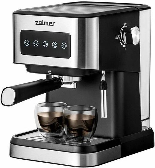 Кофеварка рожковая Zelmer ZCM6255 1050Вт черный